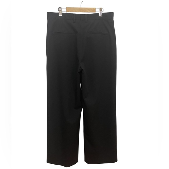 Zara Black Wide Leg Trousers with Zipper Pockets - Picture 3 of 11